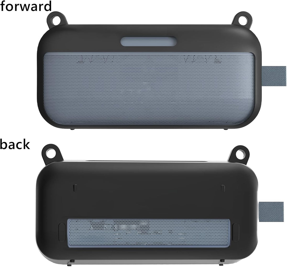Geekria Silicone Speaker Case Cover for Bose SoundLink Flex, Protective Waterproof Soft Skin with Shoulder Strap