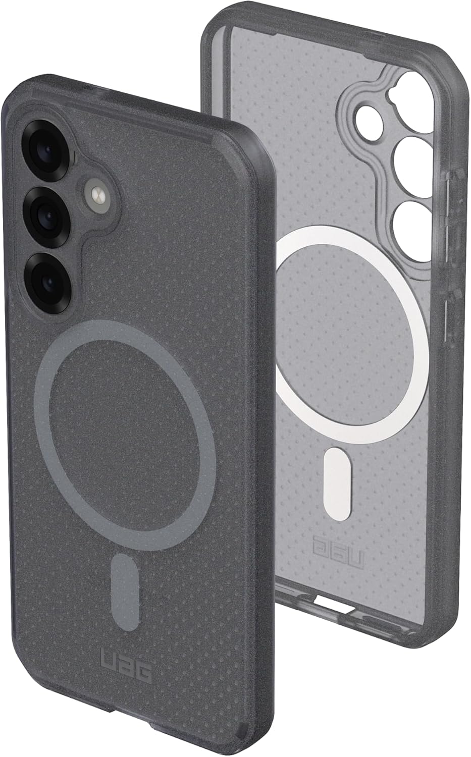 URBAN ARMOR GEAR UAG Designed for Samsung Galaxy S25 Case 6.2" DOT - Compatible with Magnetic Charging Slim Transparent Rugged Military Drop Tested Protective Cover, Ash
