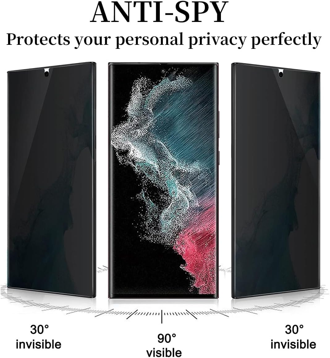 Samsung Galaxy Z Flip 6 Privacy Screen Protector [6 Pack], 2 Pack Internal Anti-Spy Film + 2 Pack Outer Privacy Glass +
