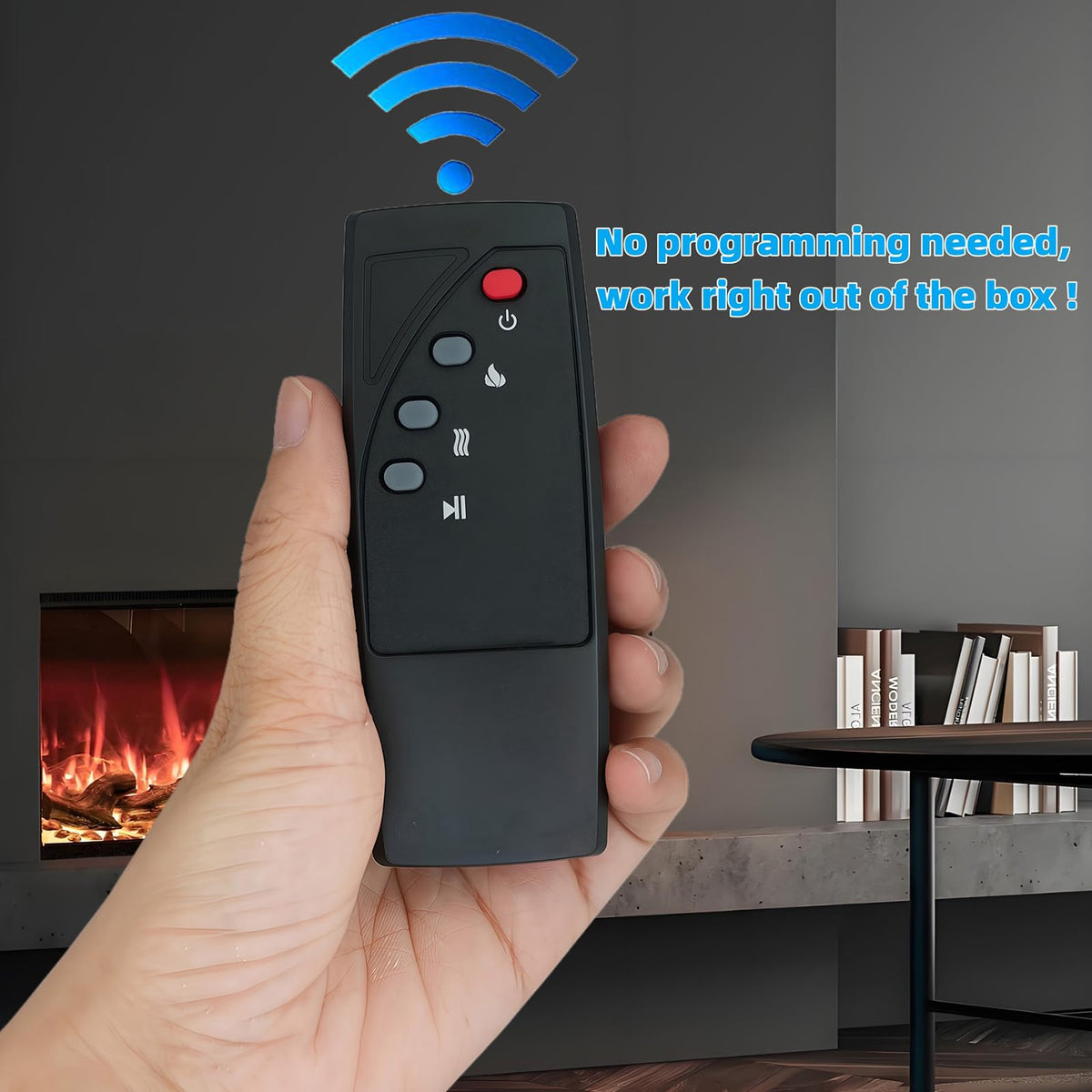 Replacement Remote Control for Twin Star ChimneyFree ClassicFlame Dura Flame Fireplace Stove Heater Infrared Remote Controller DFI040ARU