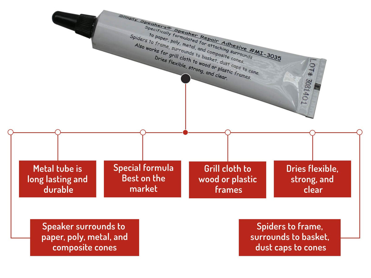 KLH 10 Inch Foam Speaker Repair Kit FSK-10F (Pair)