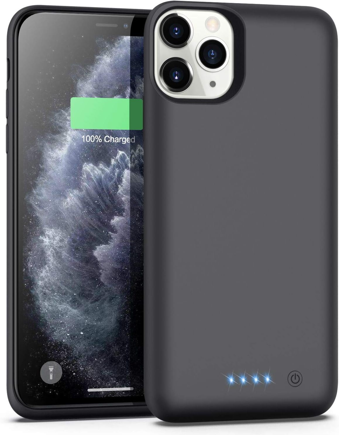 7800mAh Battery Case for iPhone 11 Pro Max, Extended Portable Charging Pack, 6.5-inch Waterproof, Black