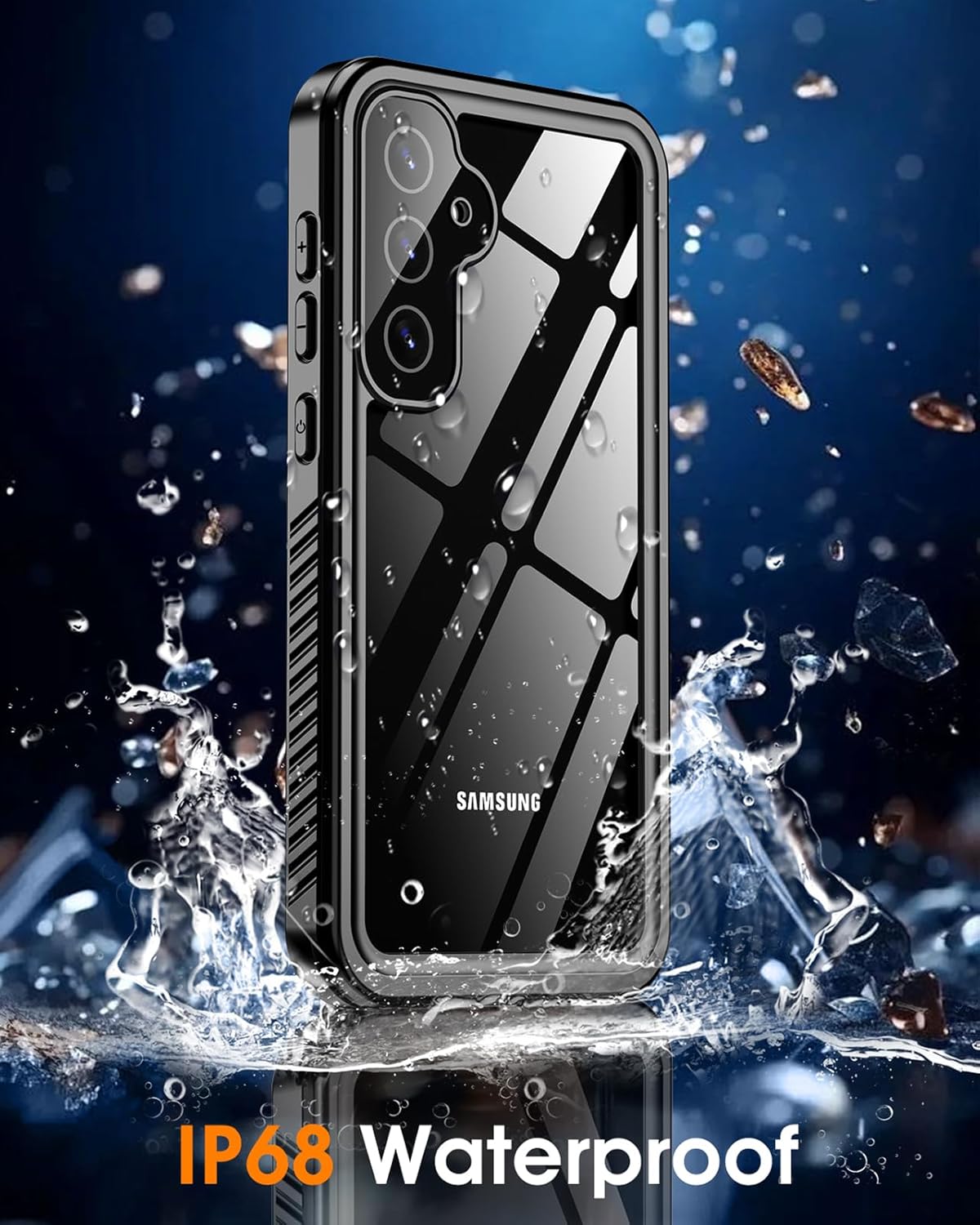 Nineasy Waterproof Case for Samsung Galaxy S24+ Plus, [Real 360 Full Body] [Built-in Screen & Camera Protector][IP68