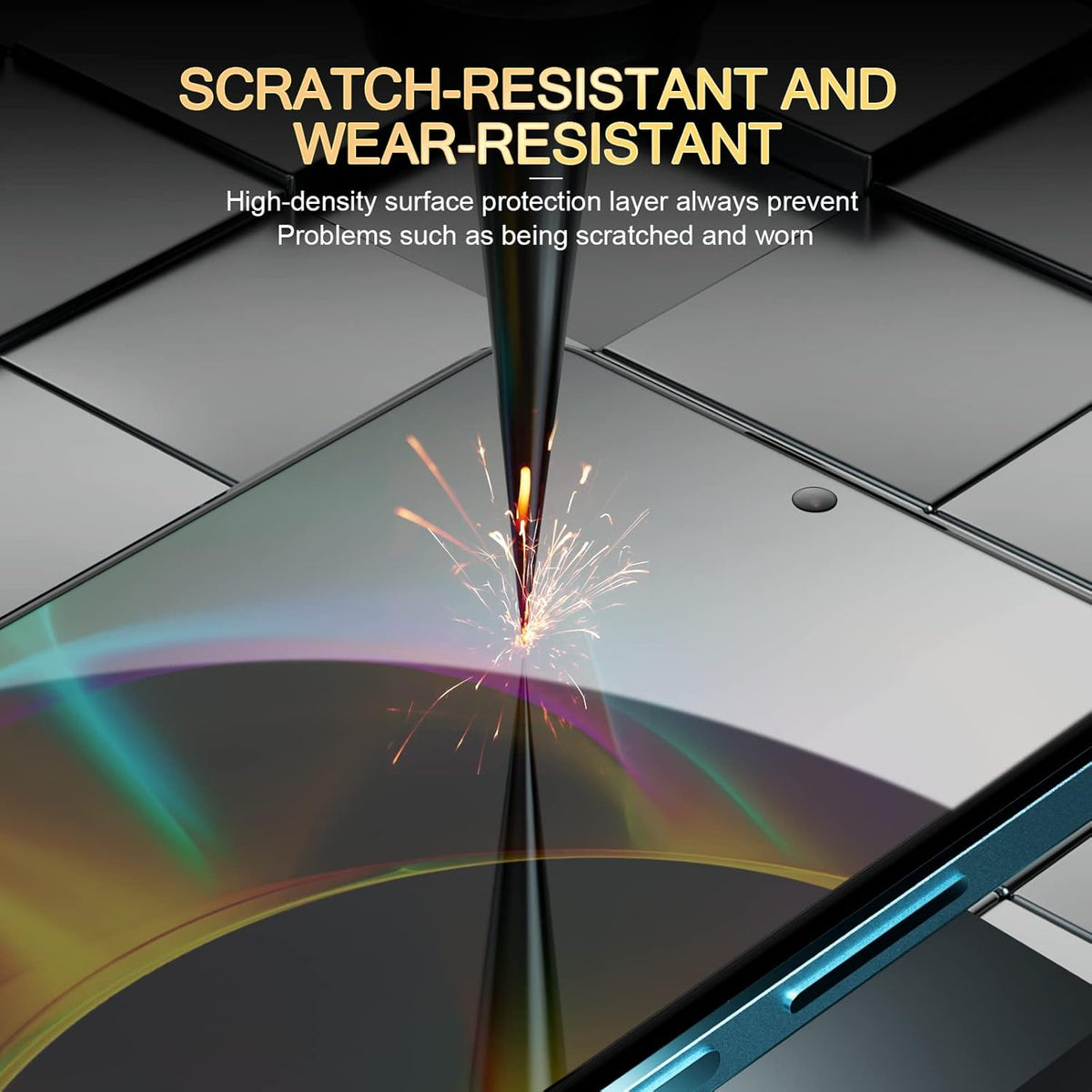 [3 Pack] Privacy Screen Protector for Samsung Galaxy S24 Plus, Full Coverage Anti Spy Tempered Glass Protective Film