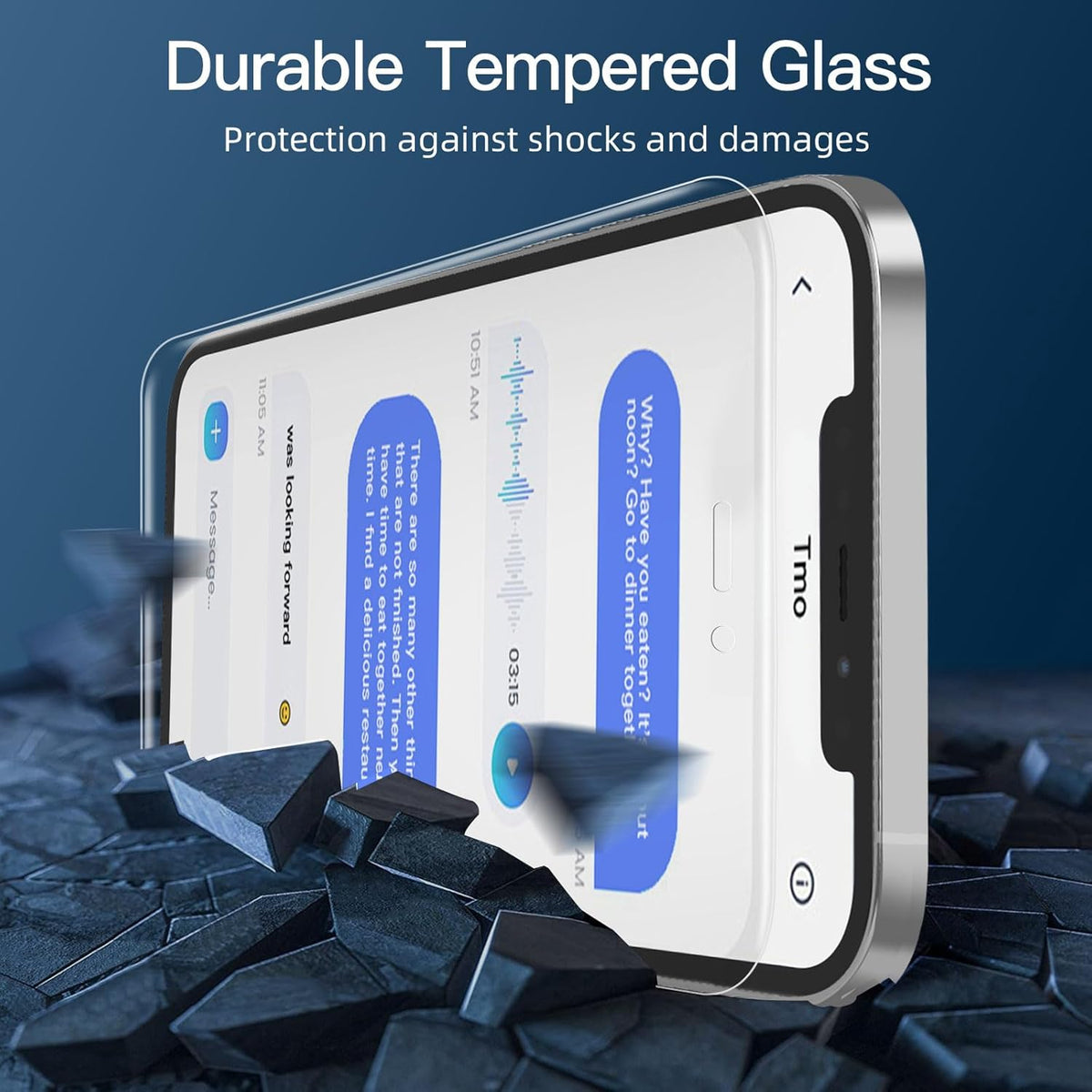 NEW'C 3 Pack Privacy for iPhone 12 Pro Max Screen Protector (6.7"), Enhanced 28-Degree Privacy Angle, Ultra Durable 9H Hardness, Bubble-Free