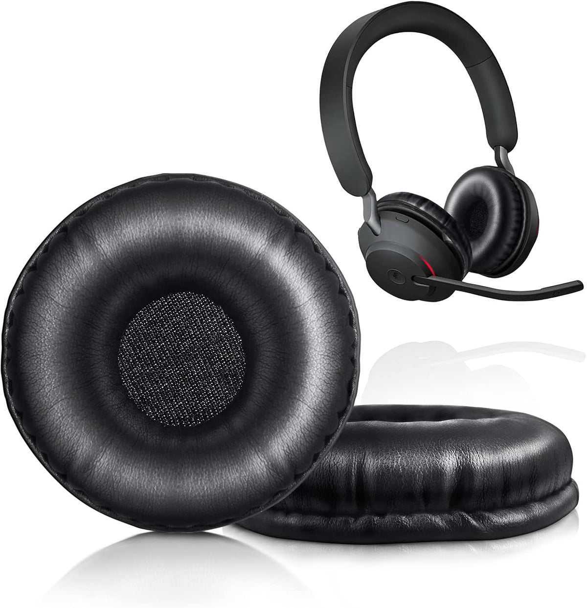 Ear Pads for Jabra Evolve 20, 20se, 30, 30II, 40, 65, 65+ Replacement Ear Cushion Foam Cover