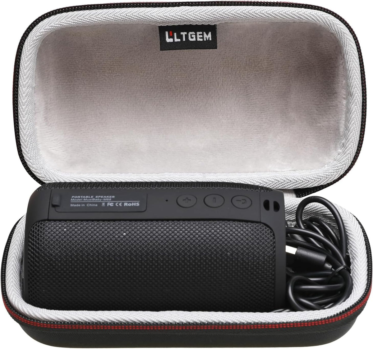 LTGEM Bluetooth Speaker Case for MusiBaby Bluetooth Speakers, Hard Storage Travel Protective Carrying Bag