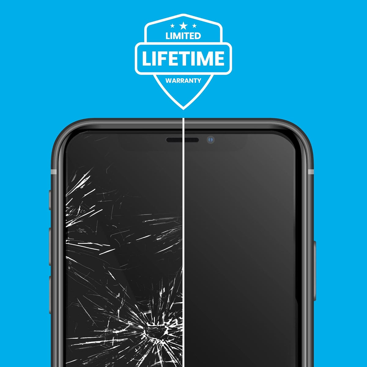 Simple Snap Tempered Glass Screen Protector for iPhone 12 Pro Max - Invisible Premium Protection, Easy Applicator
