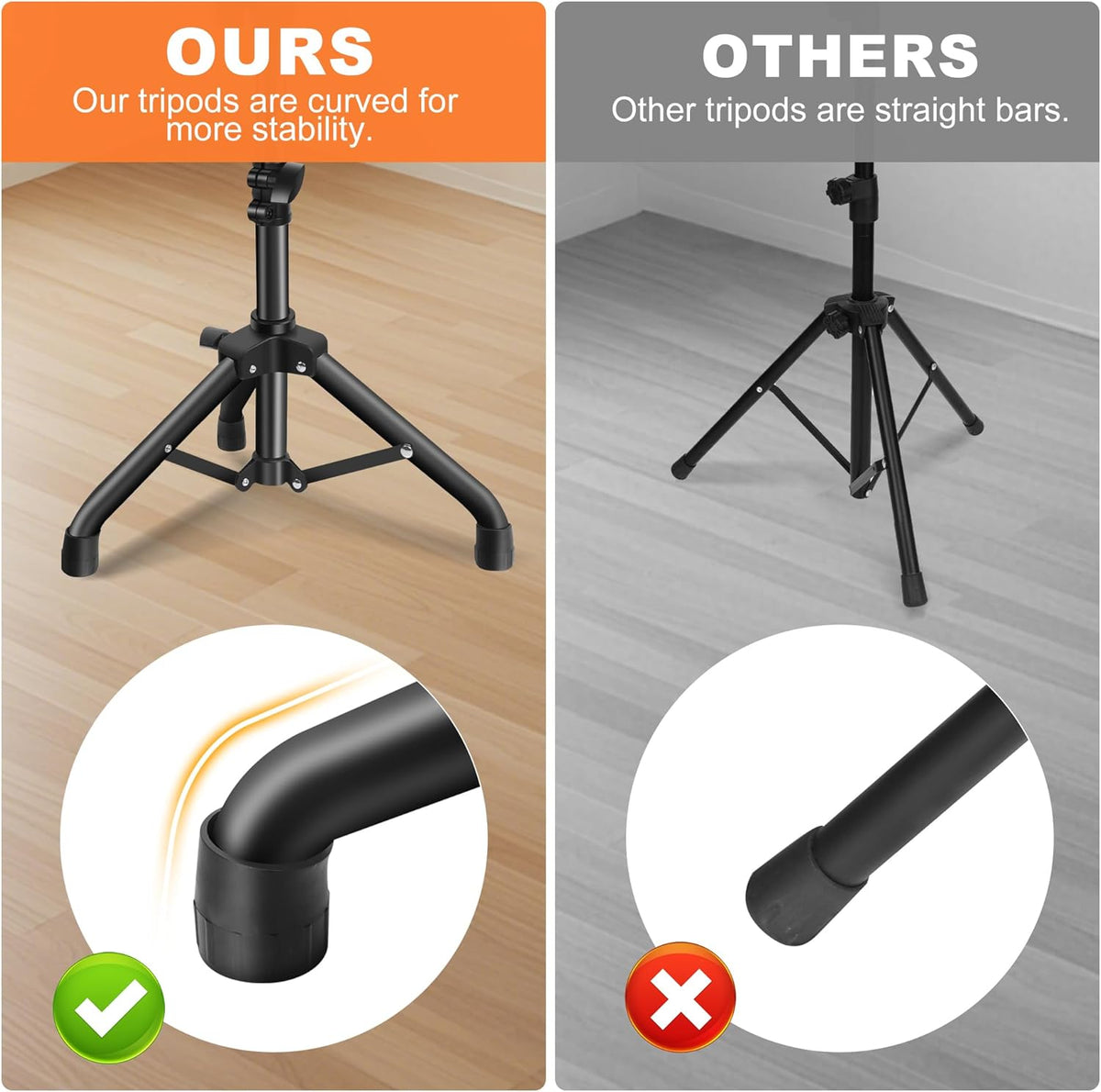 Projector Stand,Projector Laptop Stand Tripod Laptop Tripod Stand Height 24.4" To 46" Laptop Floor Stand For Dj Equipment, Outdoor Movies, Office, Home, Stage Or Studio (Black)