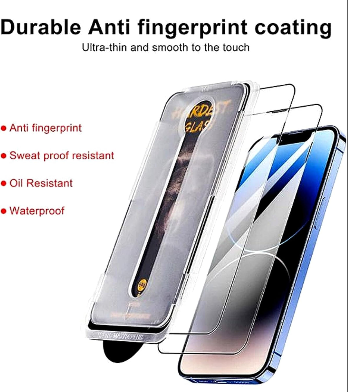 #M4U HD Clear Tempered Glass Screen Protector for iPhone 15
