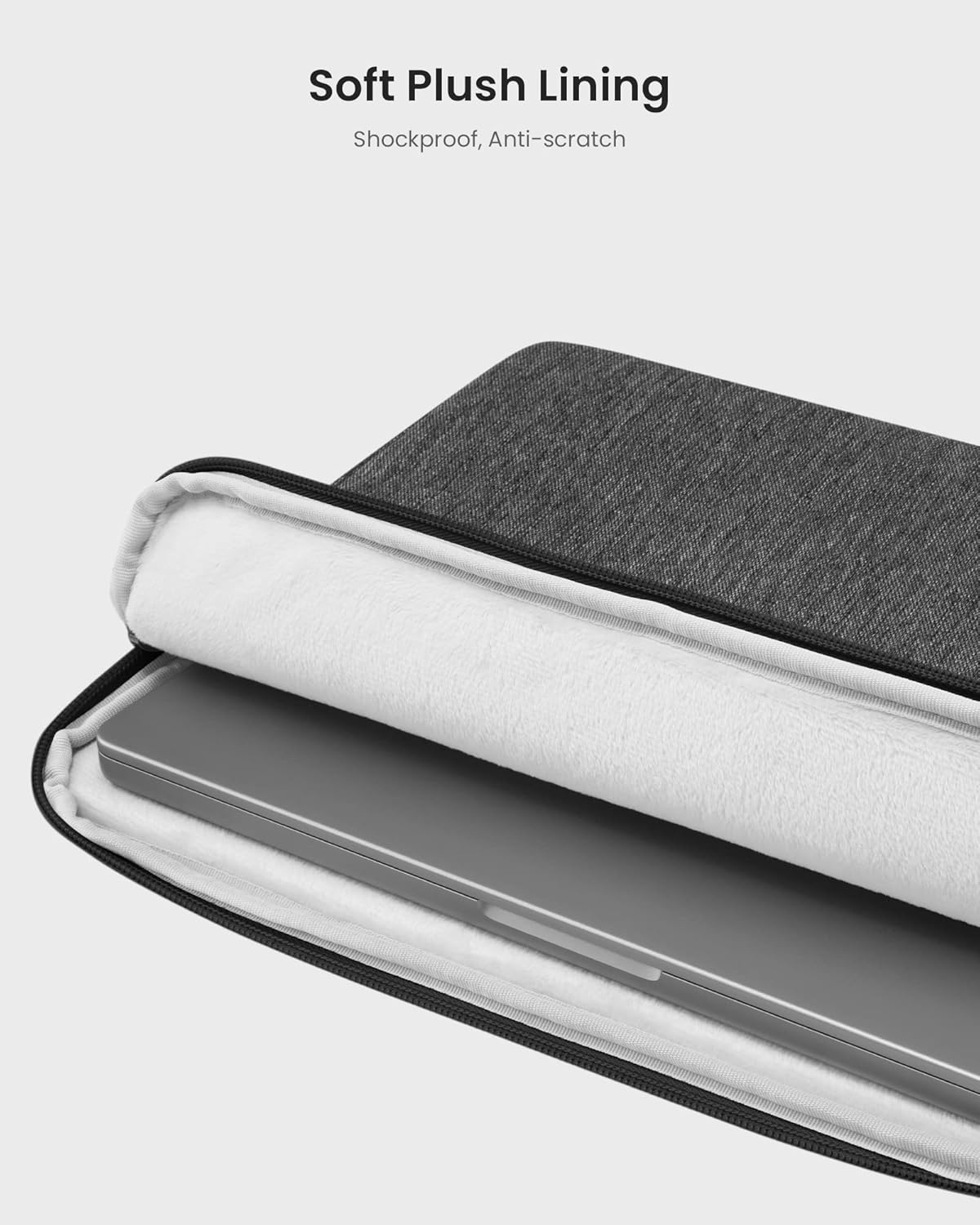 tomtoc Slim Laptop Sleeve Case for 13-inch New MacBook Air M4/A3420 M3/A3113 M2/A2681, M1/A2337 2025-2018, MacBook Pro M2/M1, Water-Resistant Protective Carrying Case with Accessories Pocket