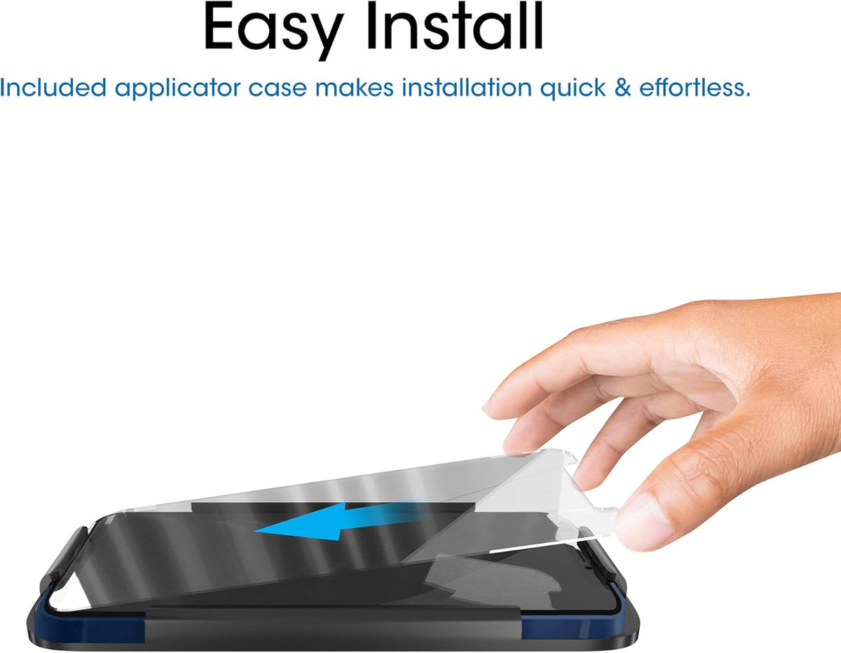 amFilm Tempered Glass Screen Protector for iPhone 12 Pro Max 6.7" (2020) - 3 Pack with Easy Installation Tray