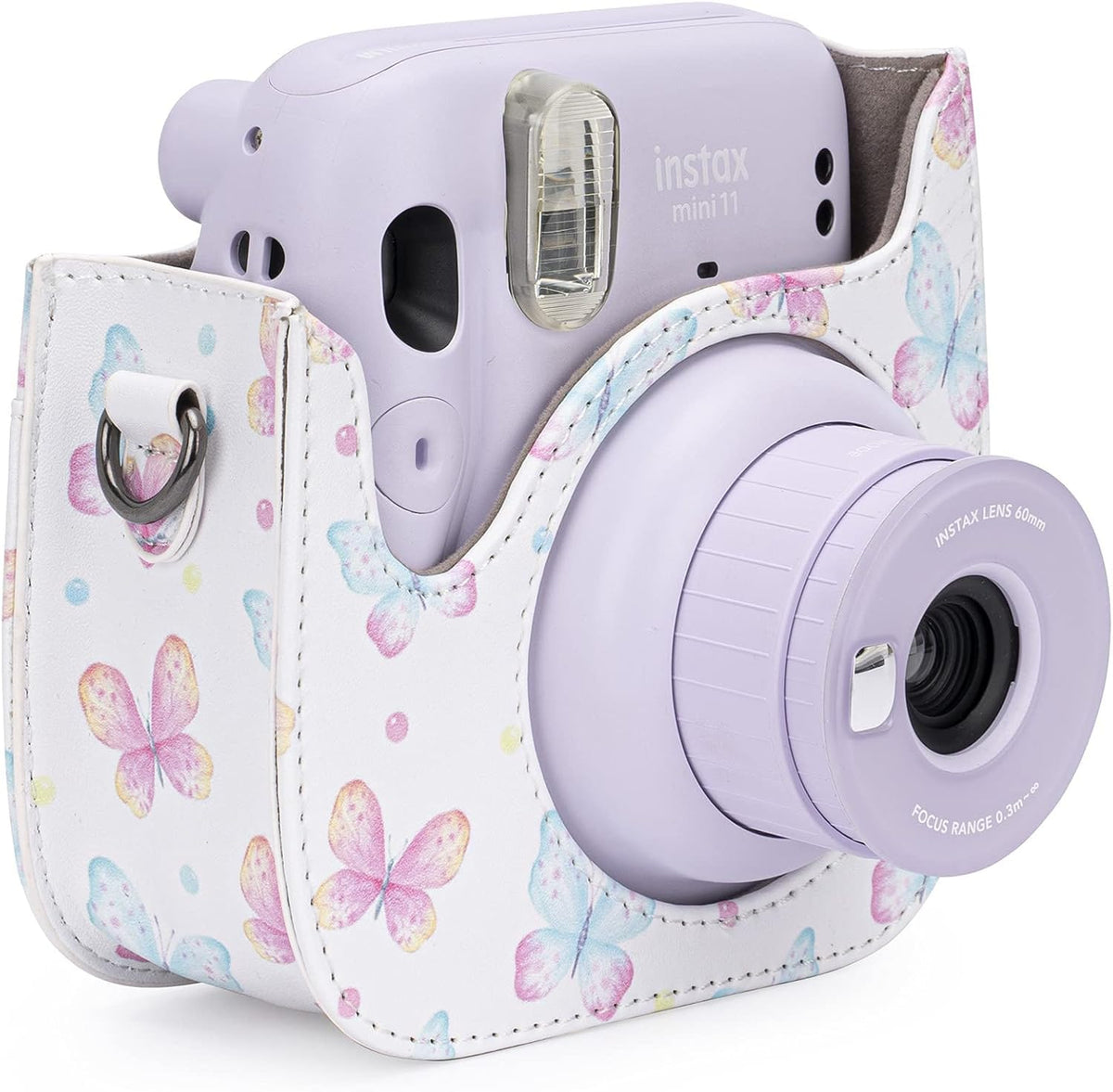 Frankmate Protective Case for Fujifilm Instax Mini 12 11 9 8 Instant Film Camera with Accessory Pocket and Strap