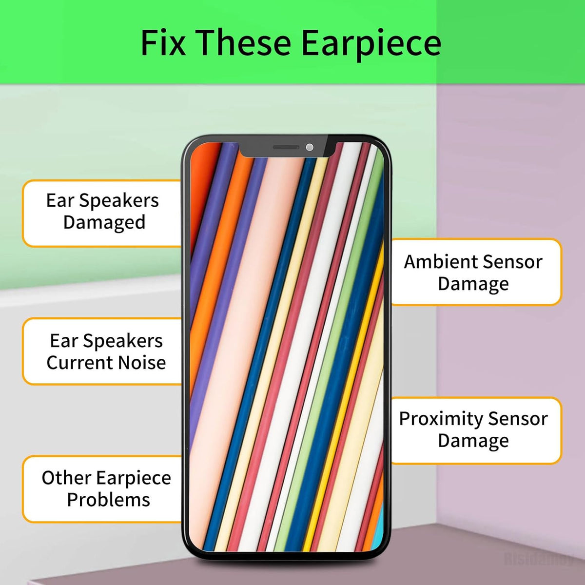 Earpiece Speaker Replacement for iPhone Xs MAX, Ambient Light Sensor Fix Proximity Sensor Assembly