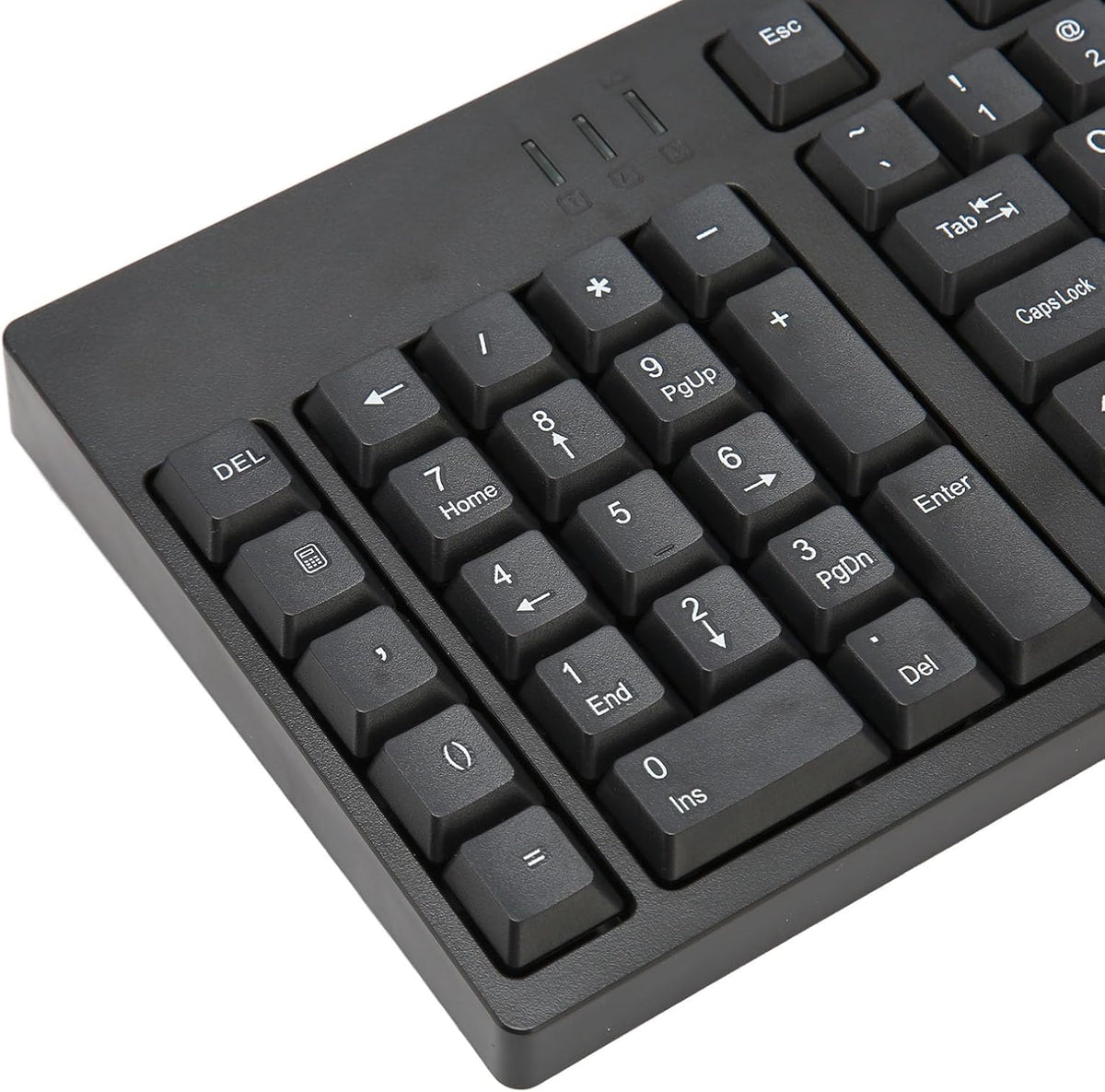 Dpofirs Left Handed Keyboard - 109 Keys Micro USB Ergonomic Layout, Plug and Play Office Keyboard for Business