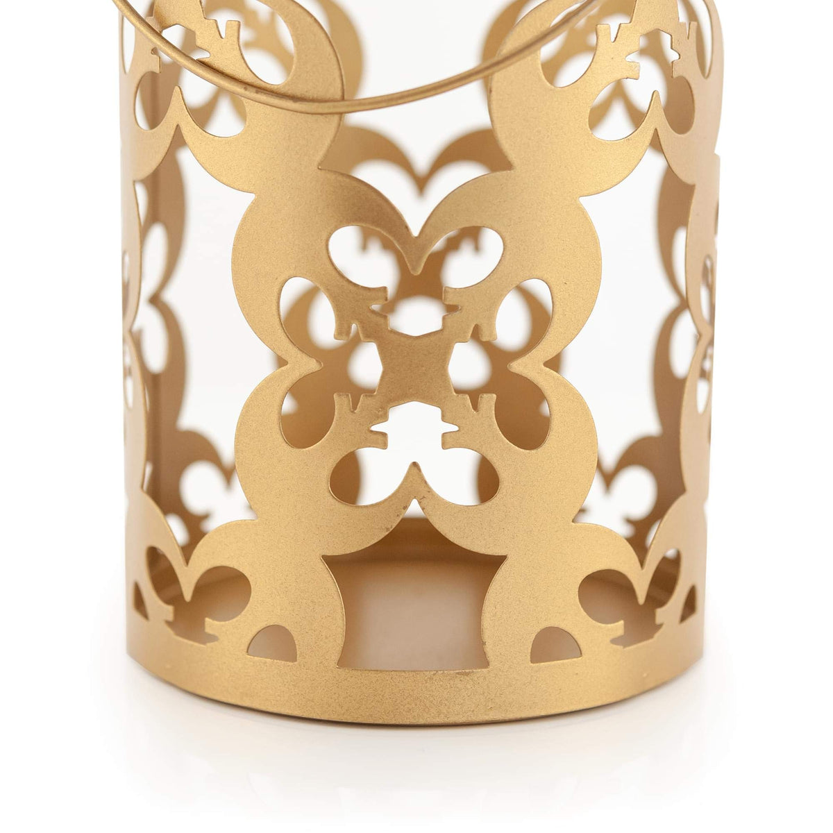 Seven20 Star Wars Stamped Iron Lantern with Handle | Gold Die Cut Rebel Symbol Clusters | Indoor & Outdoor Use | 11.5 Inches Tall