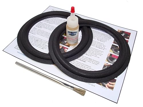Marantz 8" Speaker Foam Surround Edge Repair Kit - 2 Speaker Kit - Compatible with Marantz 4B, 308A, 122084, DR-80, DR80, HD-440, HD440, HD-55, HD55