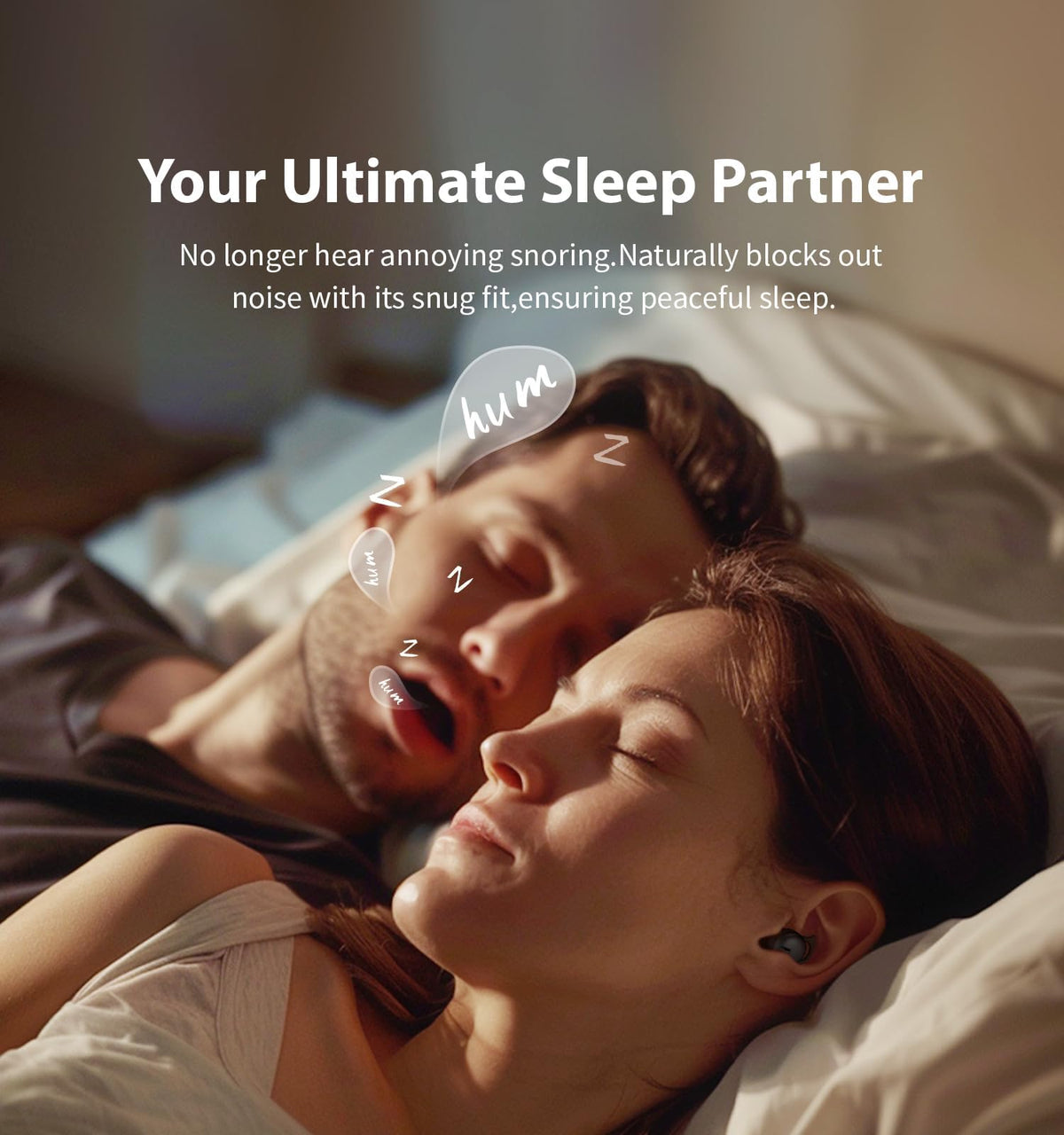 Piegricdiat Invisible Sleep Headphones,Sleep Earbuds for Side Sleepers,Small Comfortable Fit Noise Blocking Sleep Earbuds,Bluetooth 5.3 Wireless