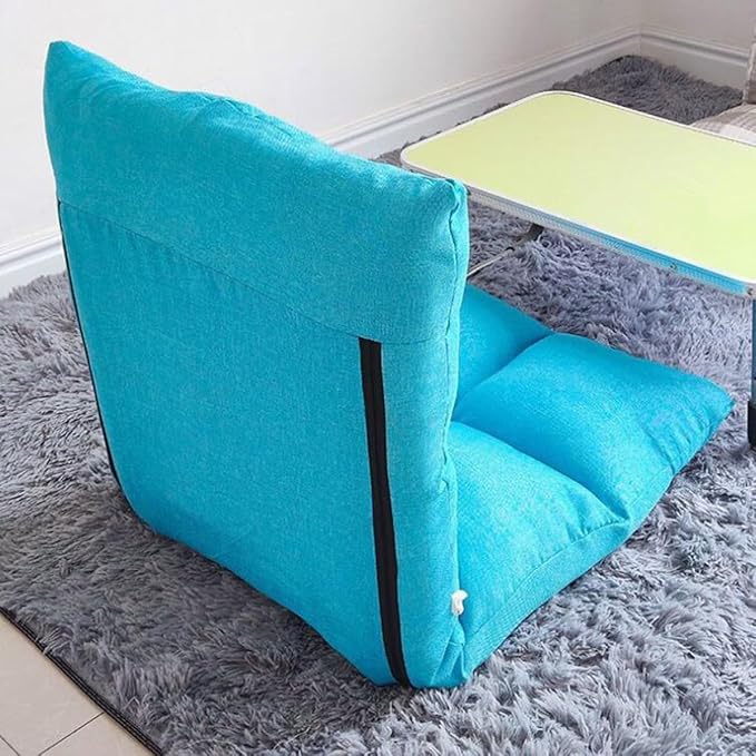 GIZNXBA Floor Chair with 6 Adjustable Positions Foldable Floor Lazy Sofa Folding Floor Gaming Chair with Pillow Meditating Floor Chair for Living Room Bedroom Office(/Pink)