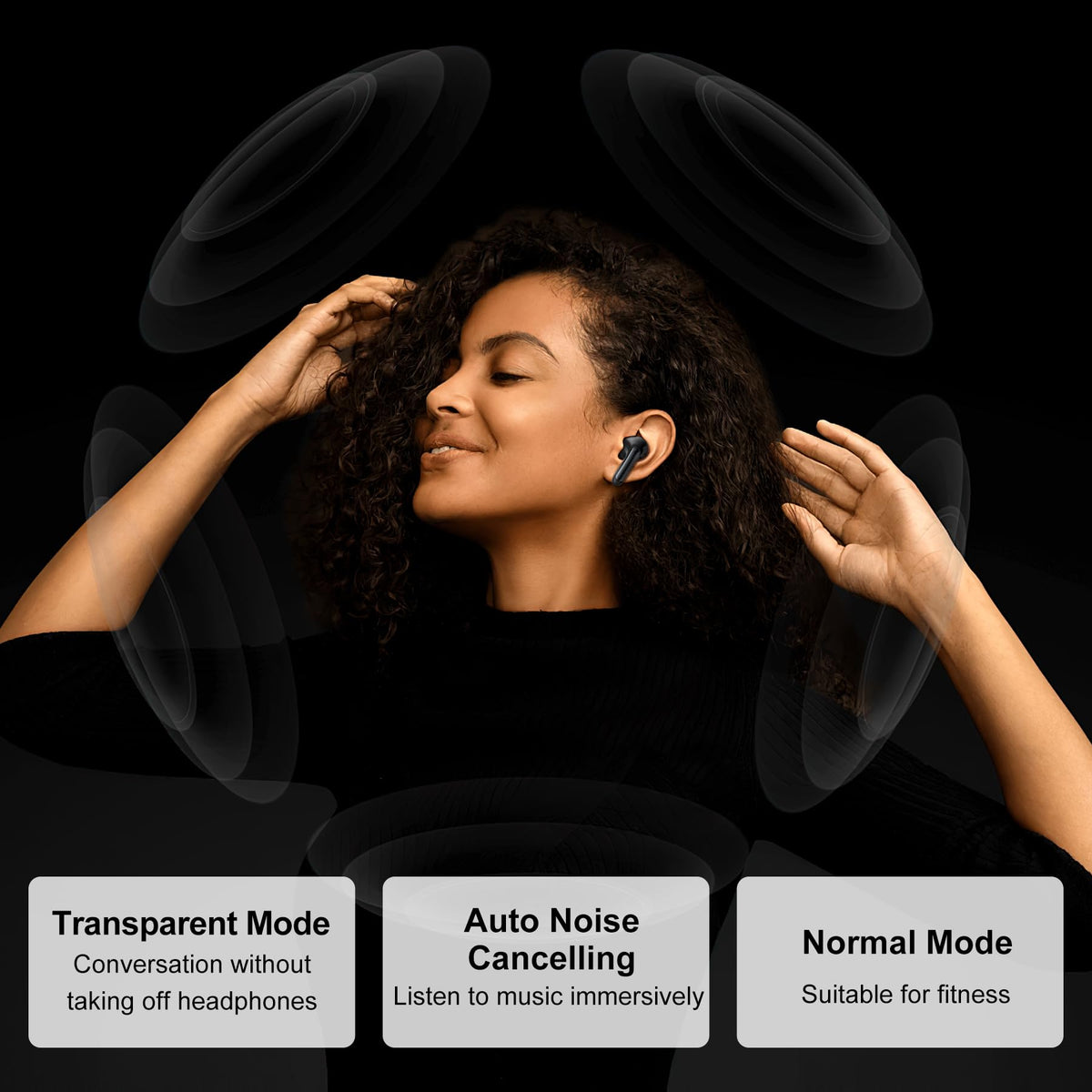Earbuds, Wireless Earbuds 2026 Bluetooth 5.3 Headphones, 56Hrs Hi-Fi Stereo Deep Bass Earphones with 4 ENC Noise Cancelling Headphones Mics, IPX7