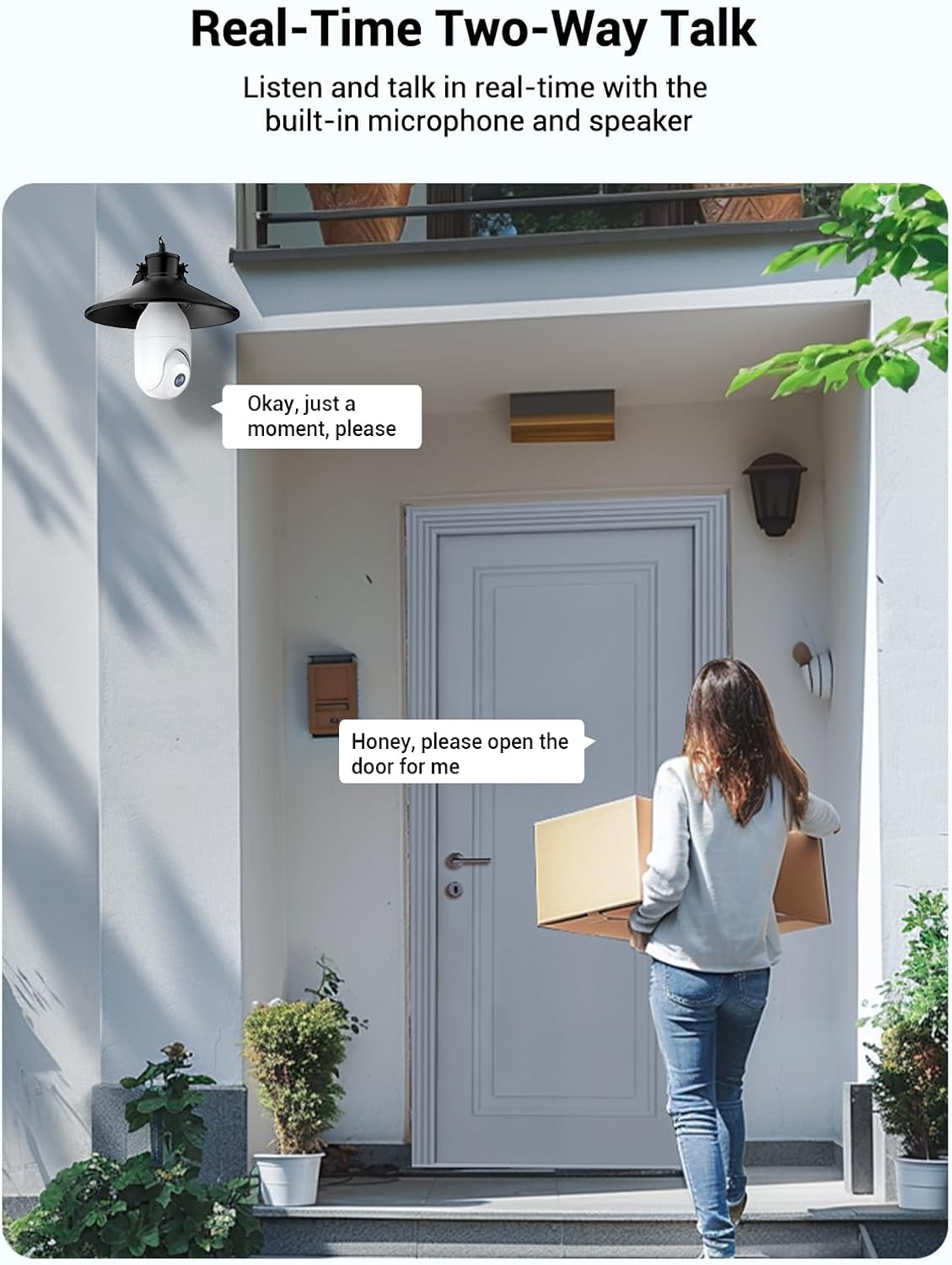 Light Bulb Security Camera Wireless Outdoor, 5G & 2.4G WiFi for Home Security, AI Human Detection, Motion Tracking,