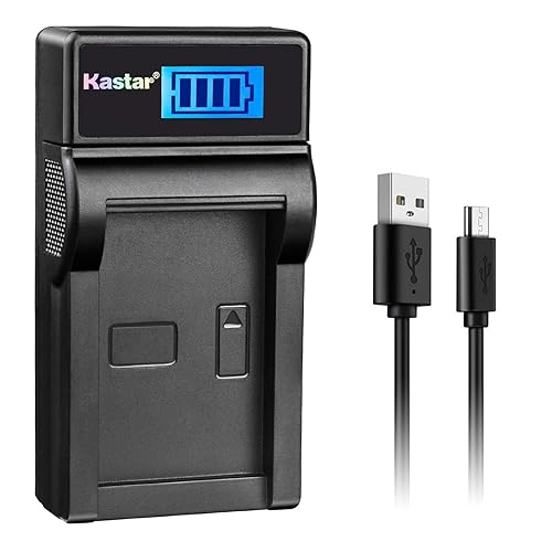 Kastar Slim LCD Charger for Samsung IA-BP210R IA-BP210E IA-BP420E and SMX-F44 F50 F53 F54 F500 F501 F530 HMX-F80 F90 H200 H300 H304 S10 S15 S16 Camera