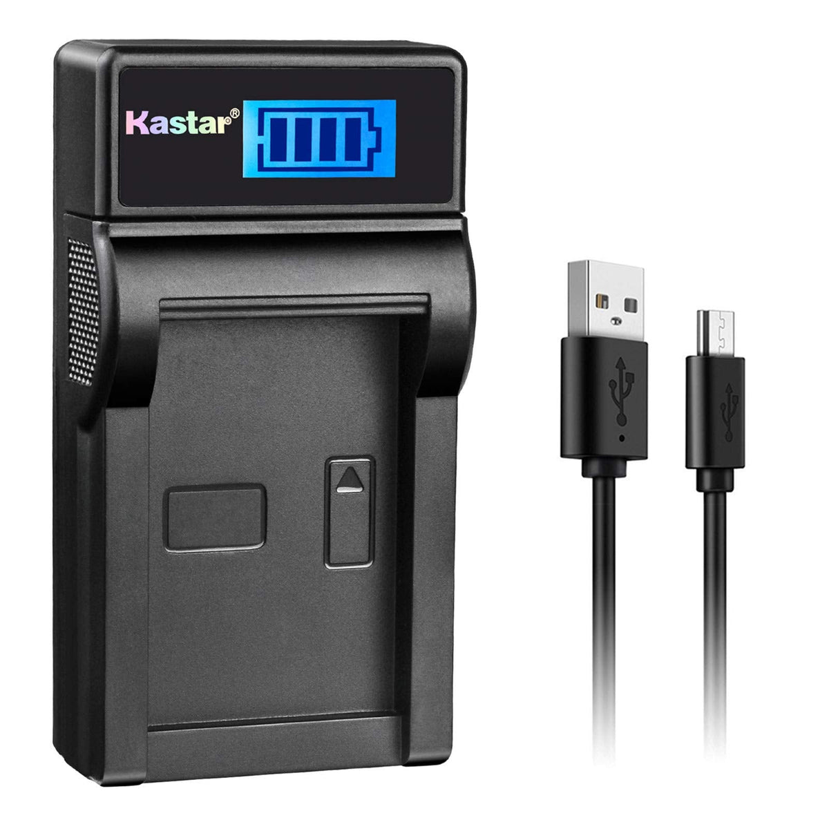 Kastar Slim LCD Charger for Samsung IA-BP210R IA-BP210E IA-BP420E and SMX-F44 F50 F53 F54 F500 F501 F530 HMX-F80 F90 H200 H300 H304 S10 S15 S16 Camera