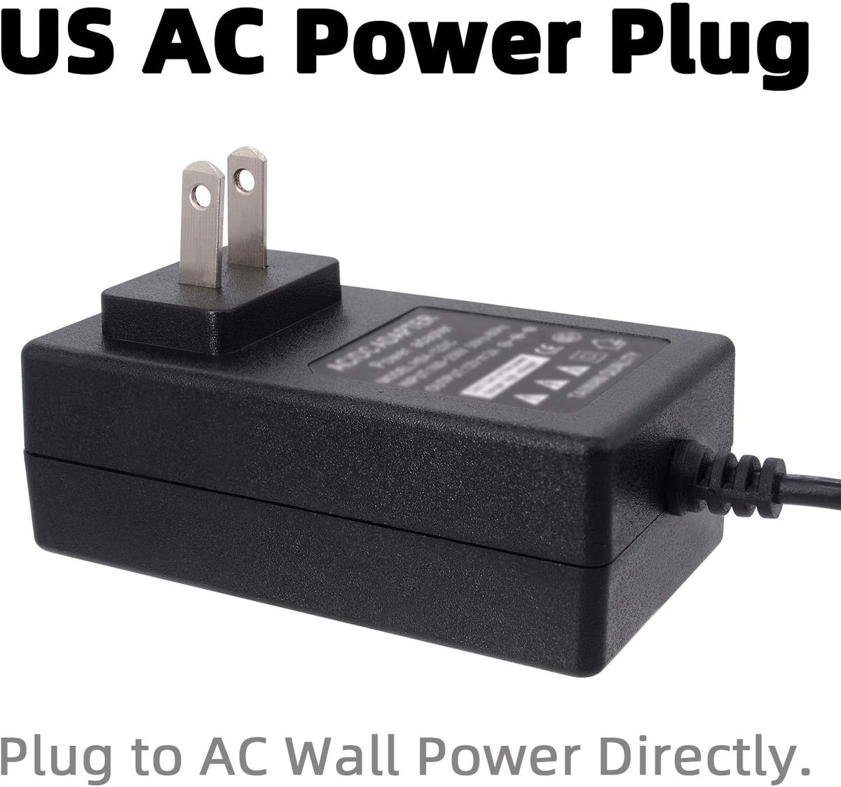 110V AC to DC 12V 2A Power Converter - 100V-250V AC Wall Plug to 12V DC Car Cigarette Lighter Socket Transformer