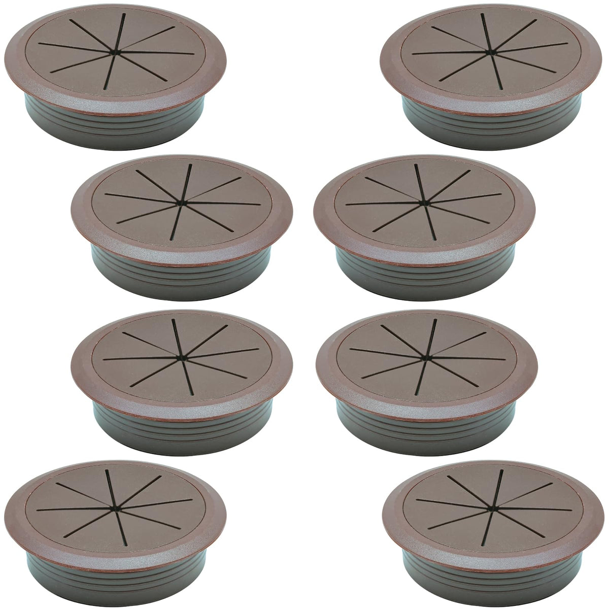 BOPOREAE 8 Pcs Desk Grommet 2" (50mm), Desk Hole Cover for Cables