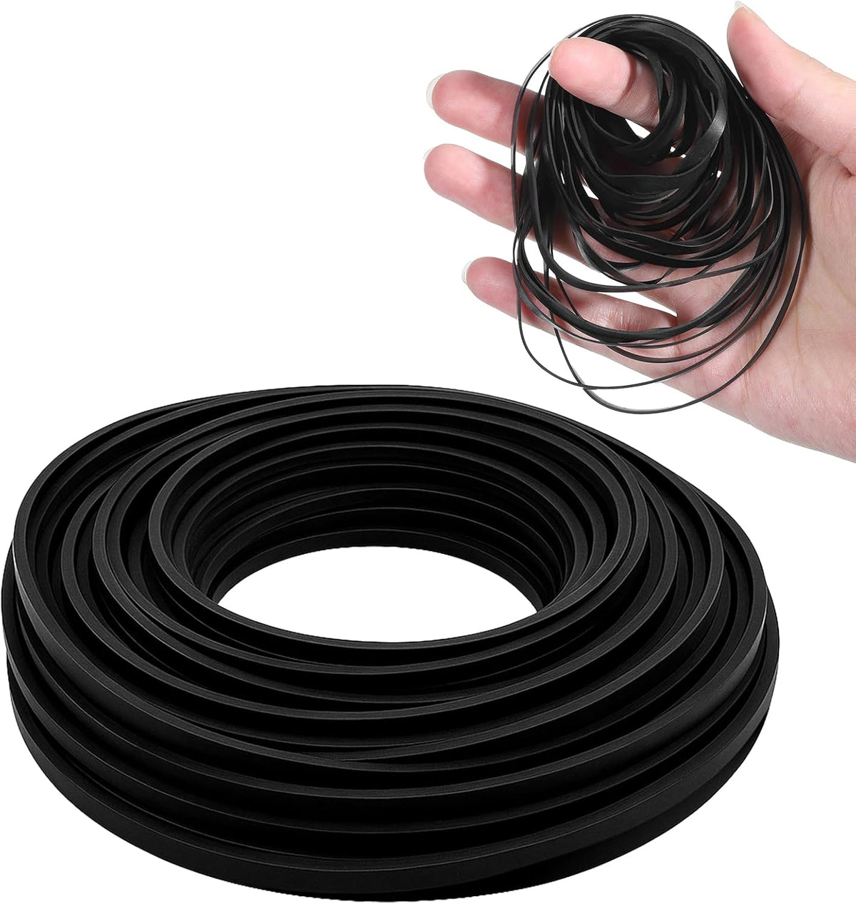 Gtziqa 50 Cassette 40-135 mm Cassette 4 mm Pcs Recorder Rubber Belts Recorder Repair Maintenance Tape Square Mix