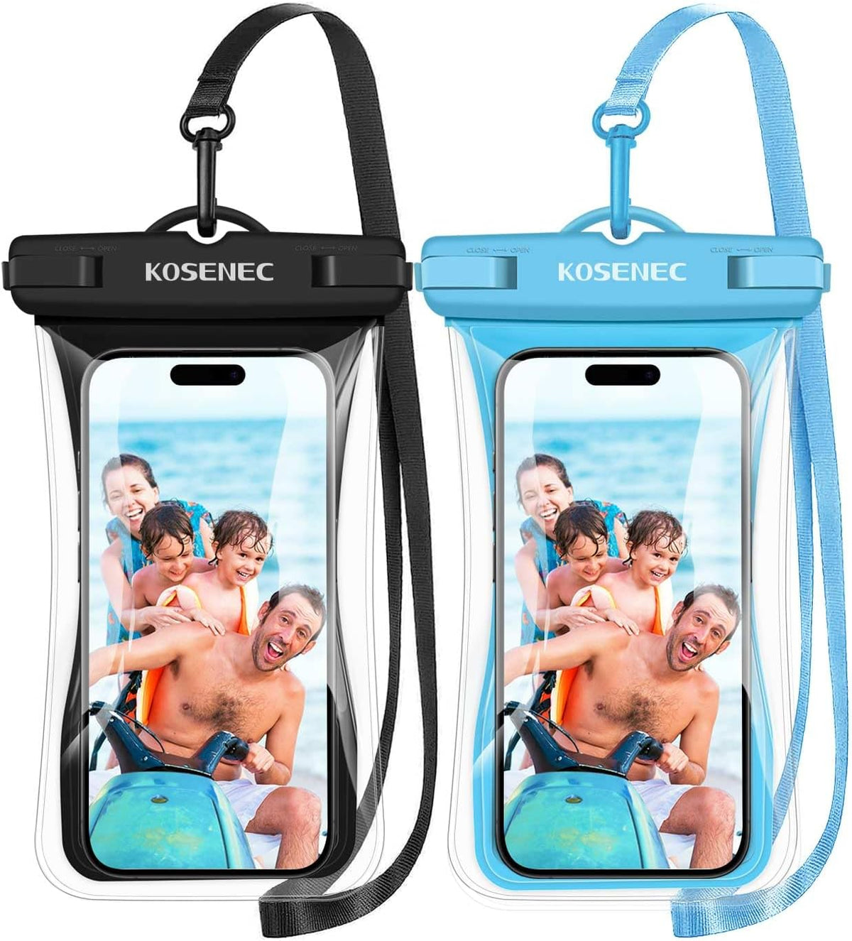 Waterproof Phone Pouch Floating, Waterproof Phone Case with Lanyard for iPhone 15 14 13 12 Pro Max XS Samsung, IPX8