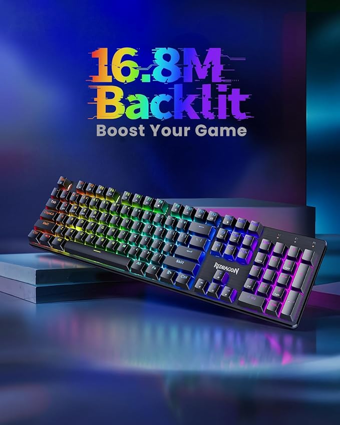 Redragon K671KS Wireless Mechanical Gaming Keyboard Tri Mode BT/2.4G/USB-C Hot Swappable Custom Keyboard RGB Backlit Computer Gaming Keyboards PBT Keycaps Programmable for PC/Tablet/MAC