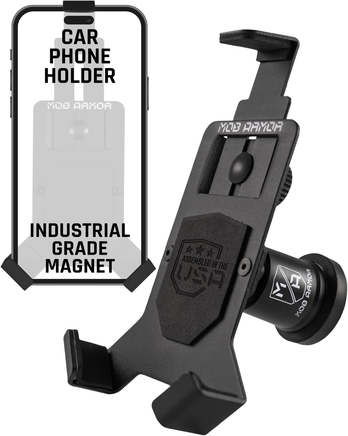 Mob Armor Universal Magnetic Car Phone Holder - Powerful Magnet Mount for iPhone & Android | Compatible with Trucks, Semis, Commercial & Off-Road