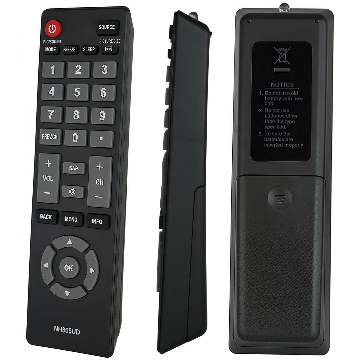 Replacement Remote Control Compatible for for Funai TV NH307UD LF320FX4 LF320FX4F