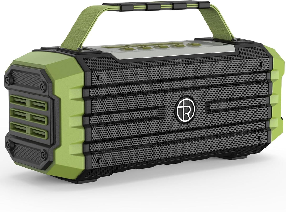 Portable Bluetooth Speaker 120W Peak 80W Wireless Speakers, TWS Pairing, Deep Bass, Hi-Fi Loud Speaker, IPX6 Waterproof, DSP Sound Boombox for Outdoor, Camping, Party, Beach