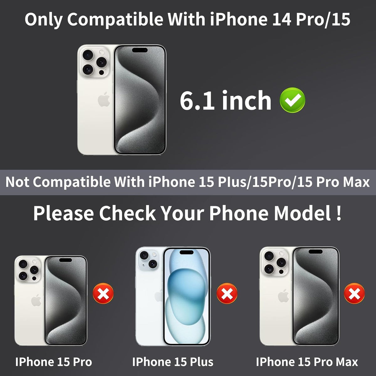 2 Pack iPhone 15/14 Pro Privacy Screen Protector - Anti-Spy, Anti-Blue Light, Eye Protection, Anti-Fingerprint, 6.1"
