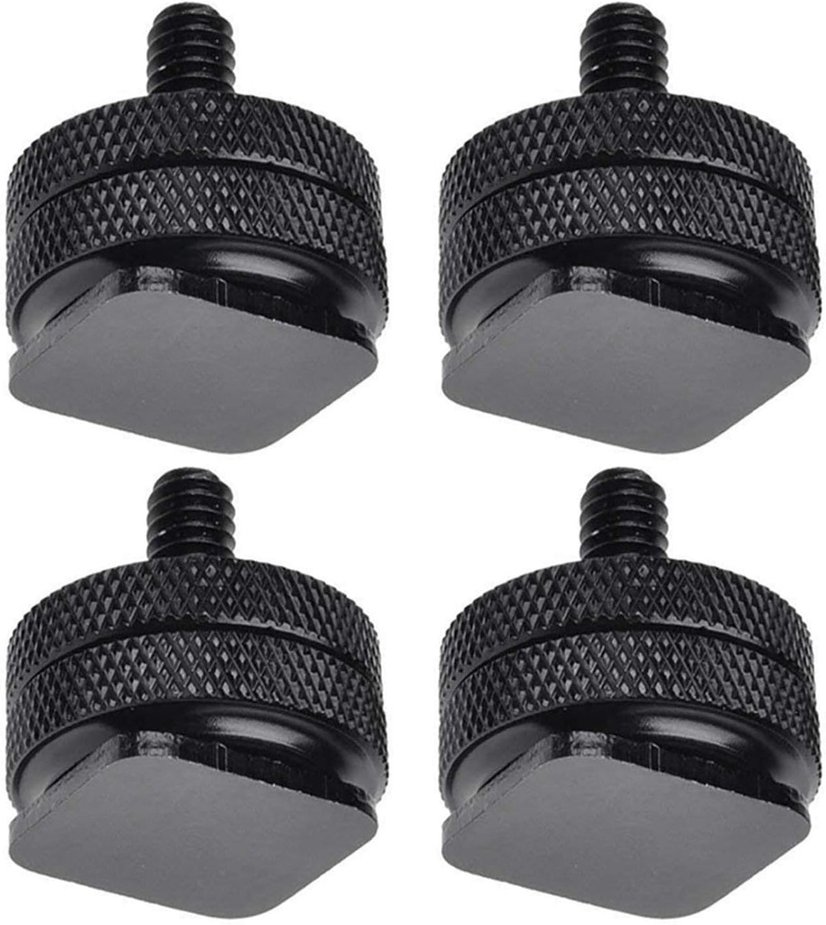 SLOW DOLPHIN 1/4 Inch Hot Shoe Mount Adapter Tripod Screw for DSLR Camera Rig (4 Packs)