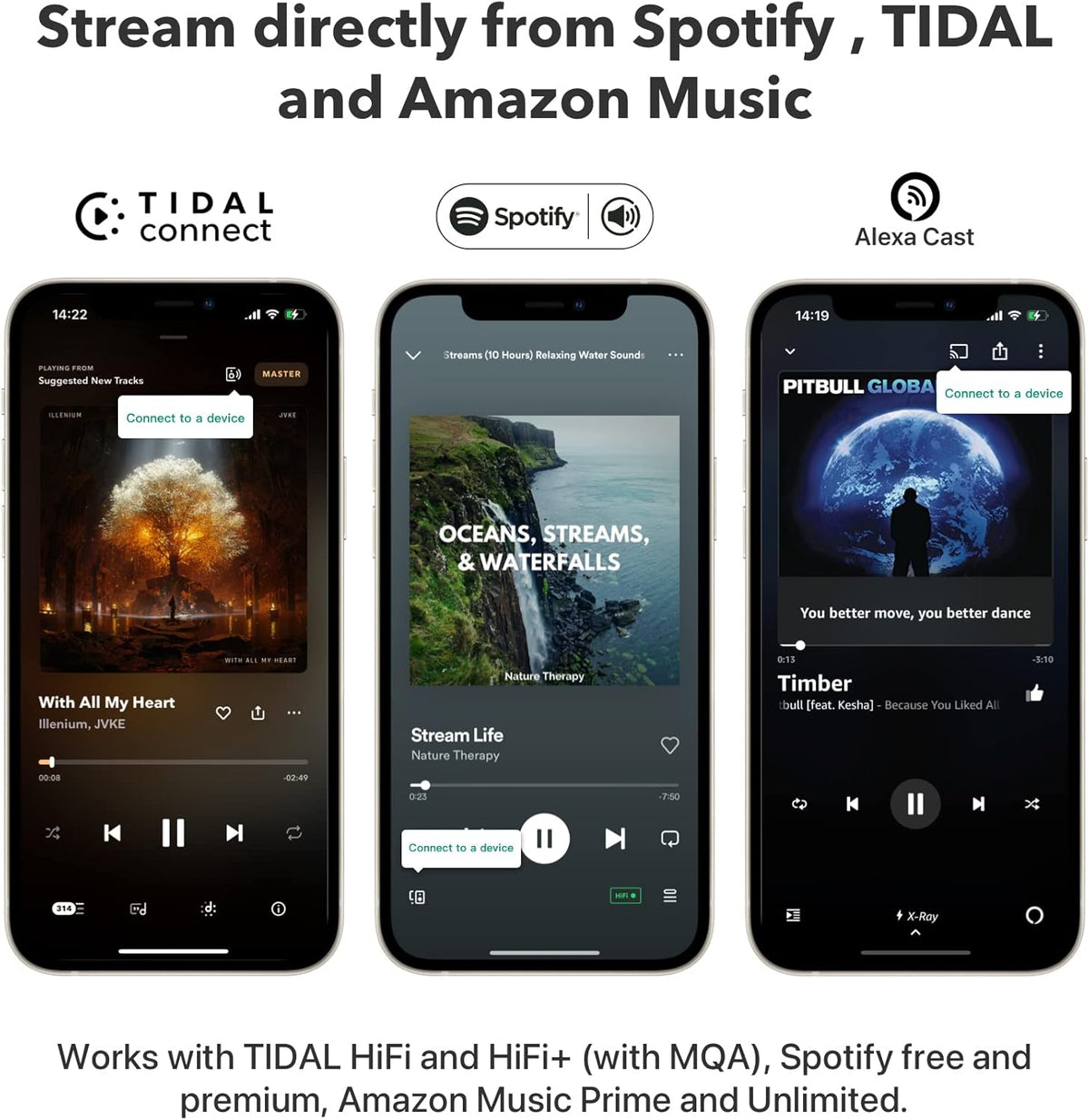 WiiM Mini AirPlay 2 Wireless Audio Streamer, Multiroom Stereo, Preamplifier, Works with Alexa and Siri Voice Assistants, Stream Hi-Res Audio from Amazon Music, Tidal and More