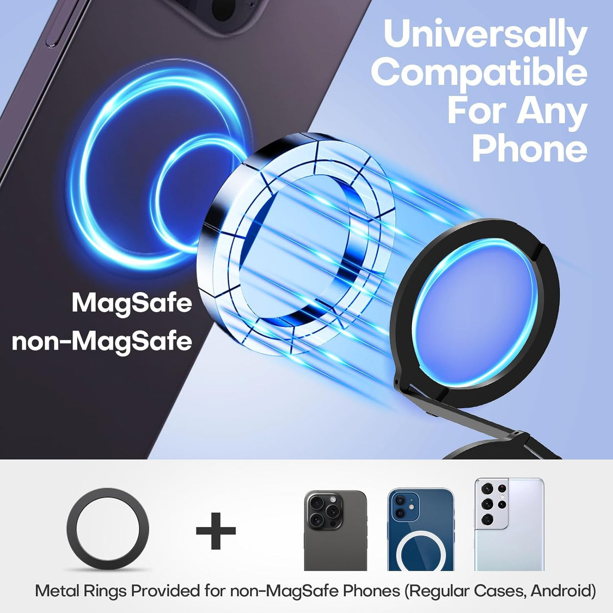 Mini Airplane Magnetic Phone Holder, MagSafe Compatible Magnetic Travel Phone Mount, Must-Have Flight Accessories, Travel Essentials