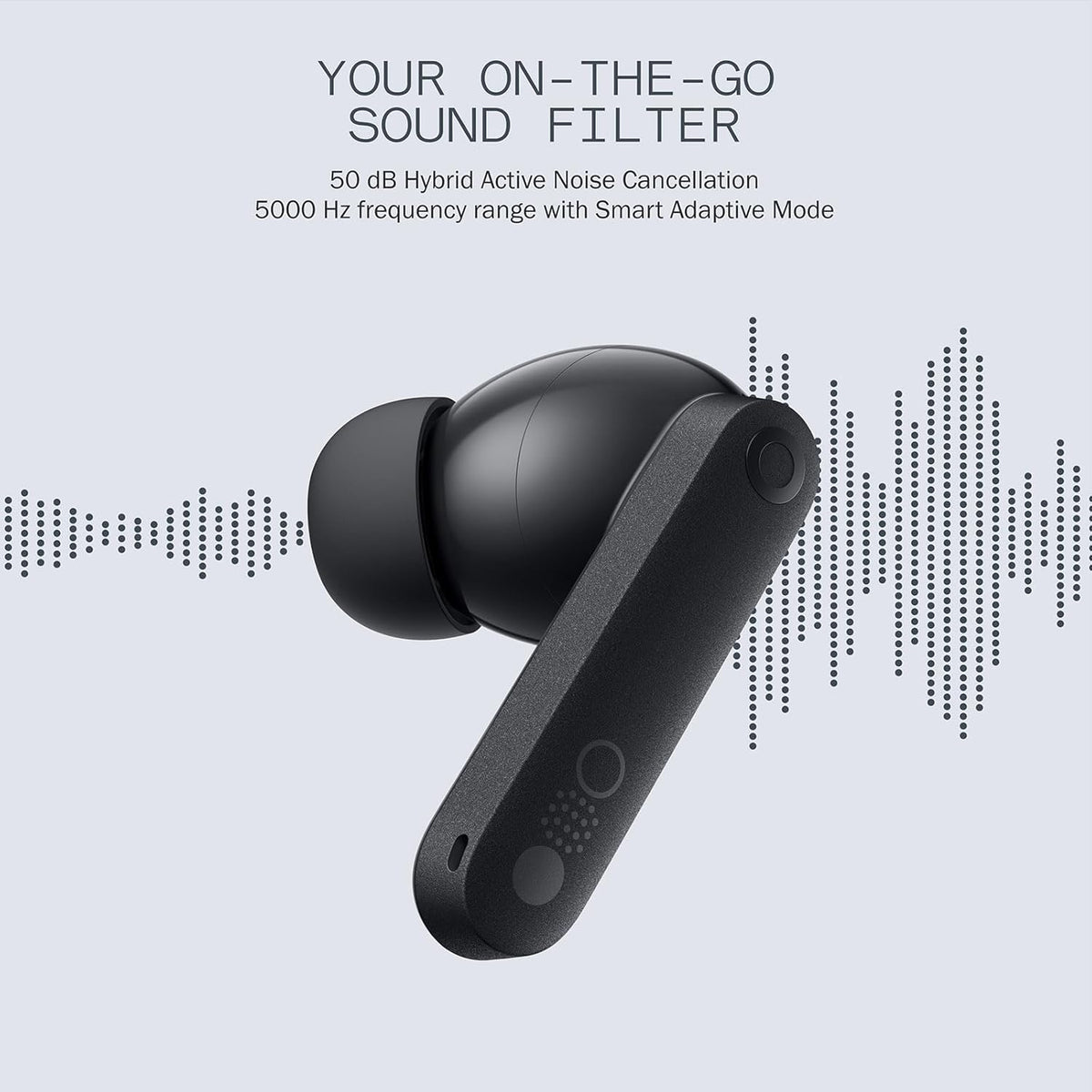 CMF Buds Pro 2 Wireless Earbuds, Hi-Res Audio with LDAC, 50 dB Hybrid Noise Cancelling Earbuds, Ultra Bass Technology, Bluetooth 5.3, 43H Play Time with Charging Case, 6 HD Mics Headphones, Blue