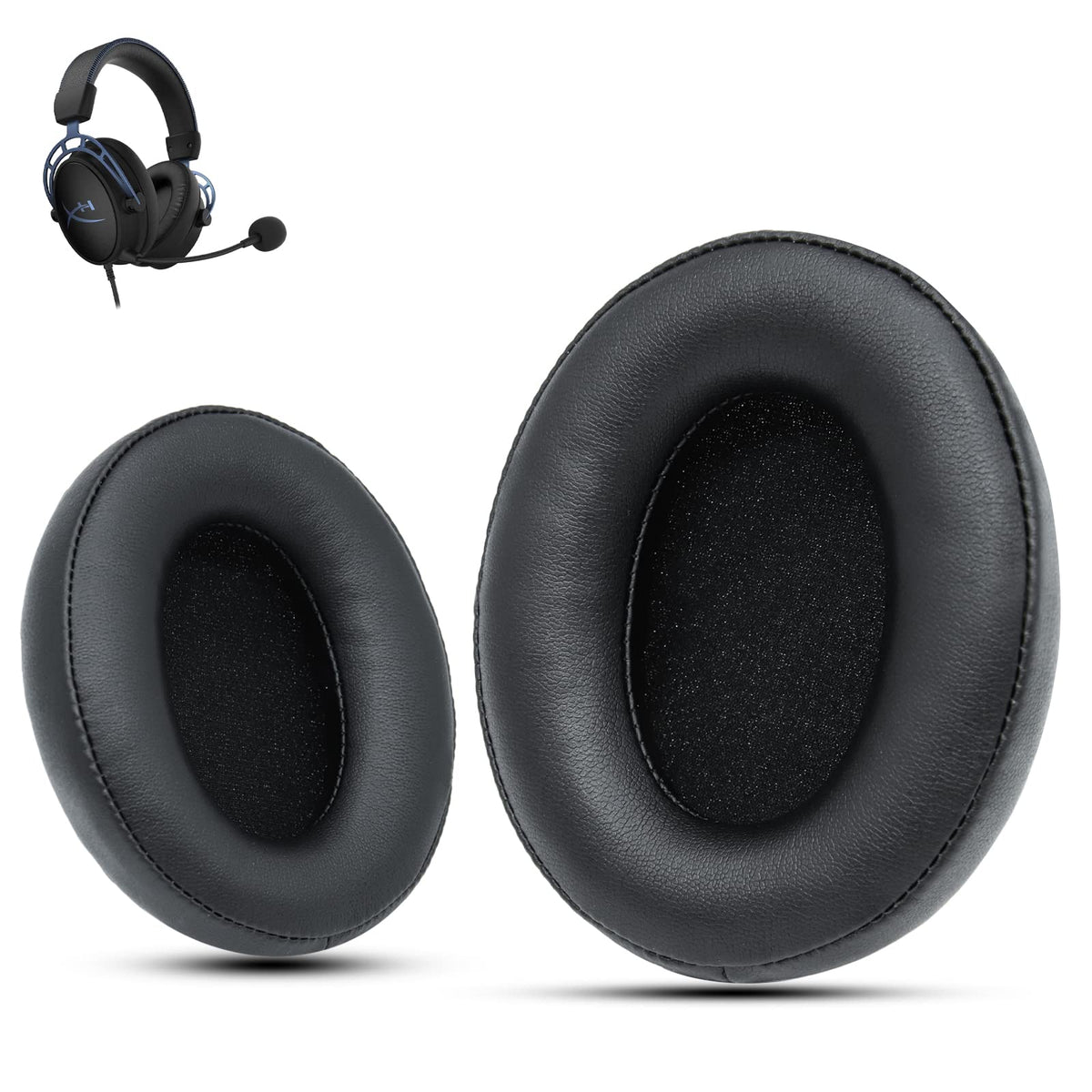 Krone Kalpasmos Replacement Earpads for HyperX Cloud 2, Hyper X Cloud Parts for HyperX ALPHA/1/2/WIRELESS/ALPHA S/CORE/Stinger/Flight/Mix, Soft