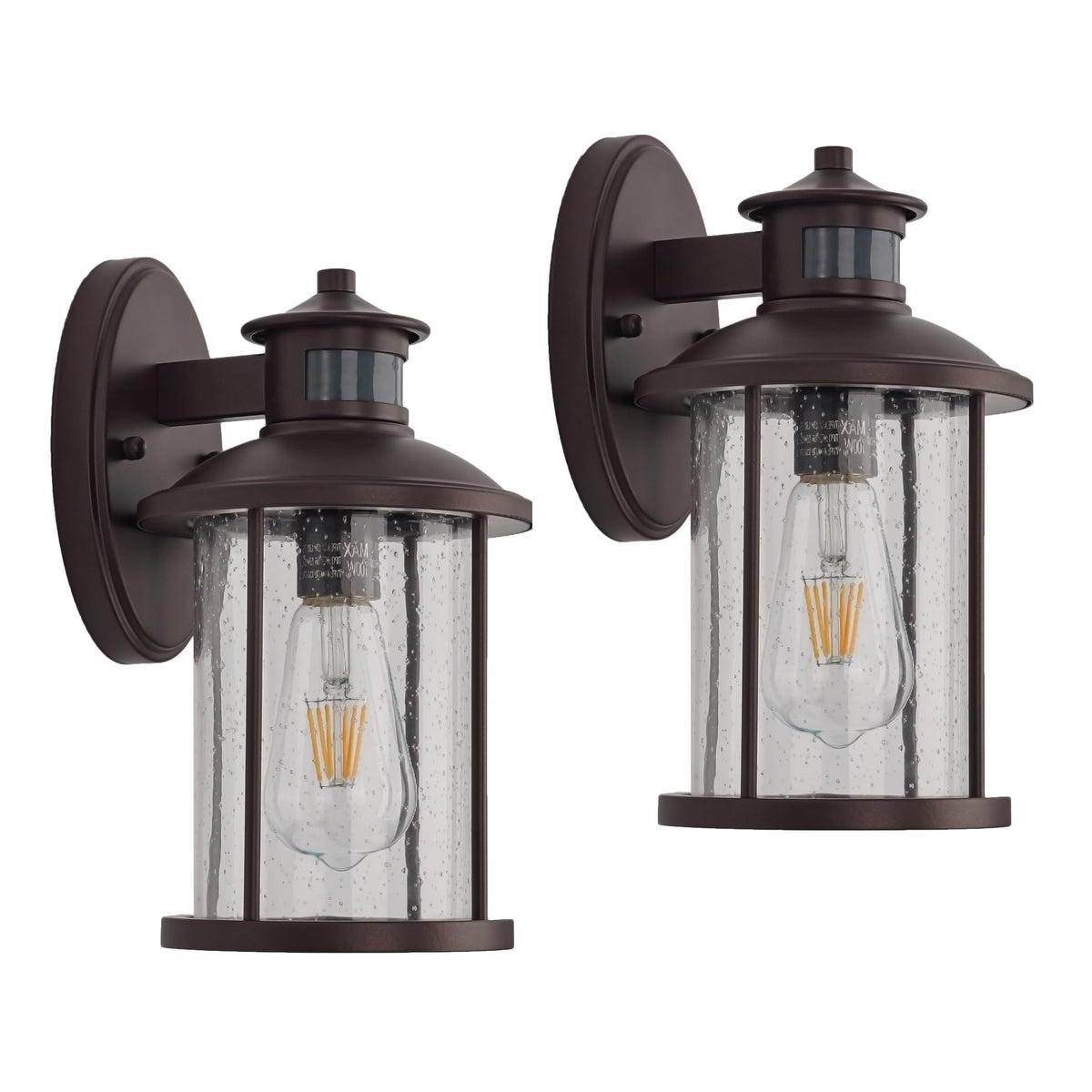 MICSIU Bronze Outdoor Wall Light, Bronze, 2 Pack H11.5