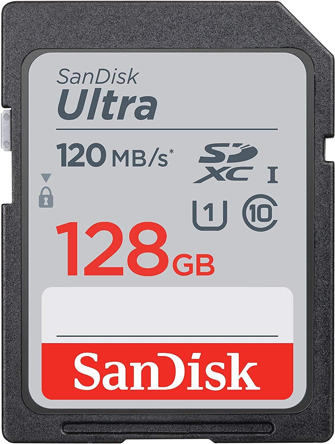 SanDisk Ultra SDXC 12GB SD Card for Nikon Compact Camera, Works with P950, W150, B600, A1000 Class 10, Bundle with (1)