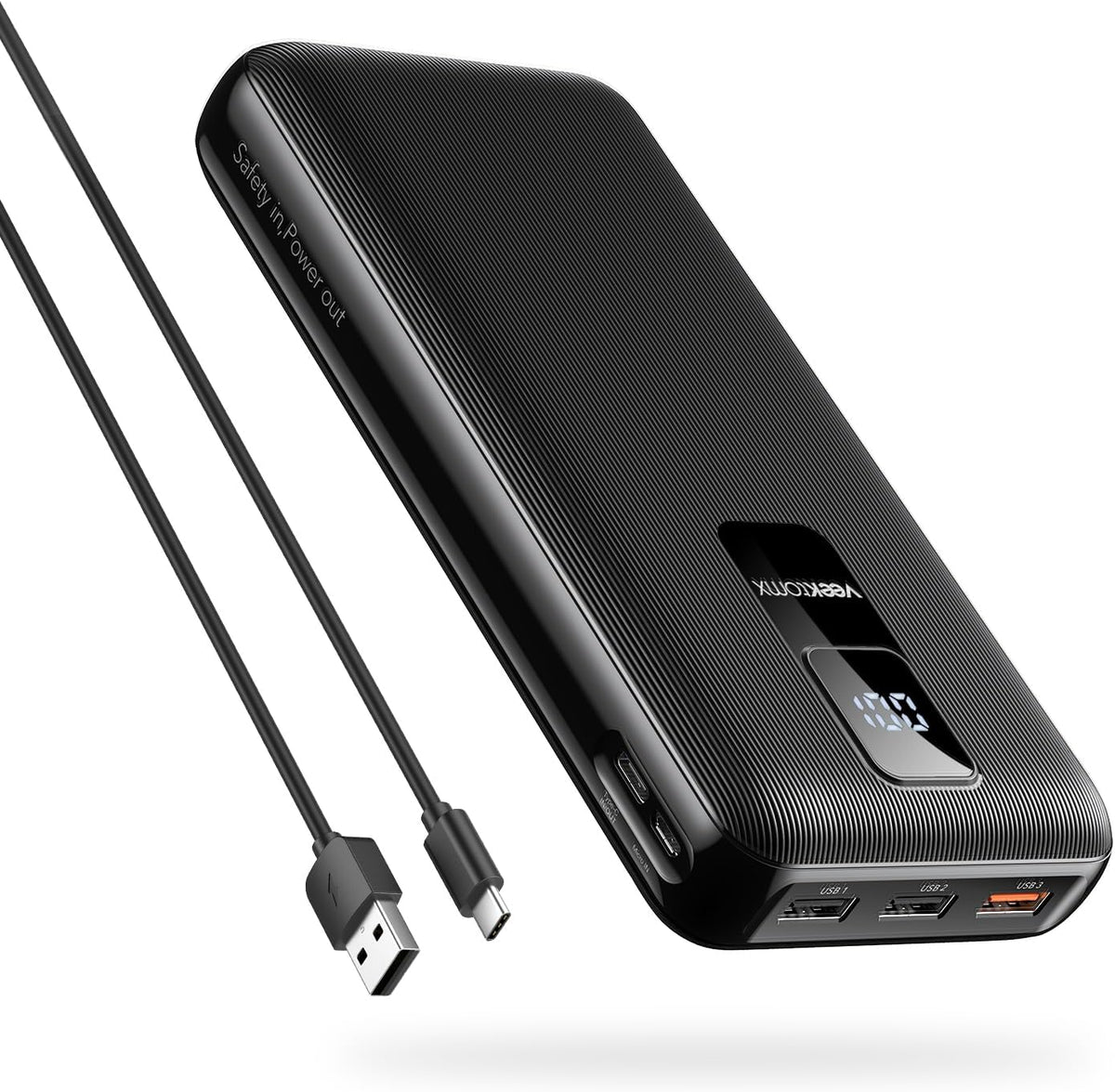 30000mAh Portable Charger LED Display Power Bank Fast Charging QC 3.0& PD External Battery Pack USB C Cell Phone Charger Compatible with iPhone 16/15/14/13 Pro Series Steam Samsung Galaxy iPad Tablet