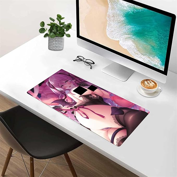 Sexy Anime Mouse Pad Gaming Large Big Gaming Gamer Computer Mat Carpet PC Keyboard Desk Mat XXL Sexy Butt Breasts Chest (39.37x19.68 inche)
