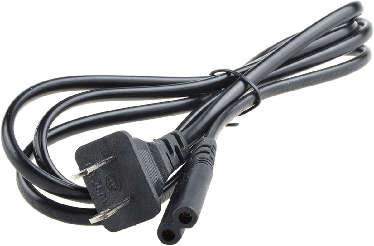Digipartspower 2-Prong 8 Wire AC Power Cord Charger Cable Lead for Pioneer DVD DVR Flat Fig