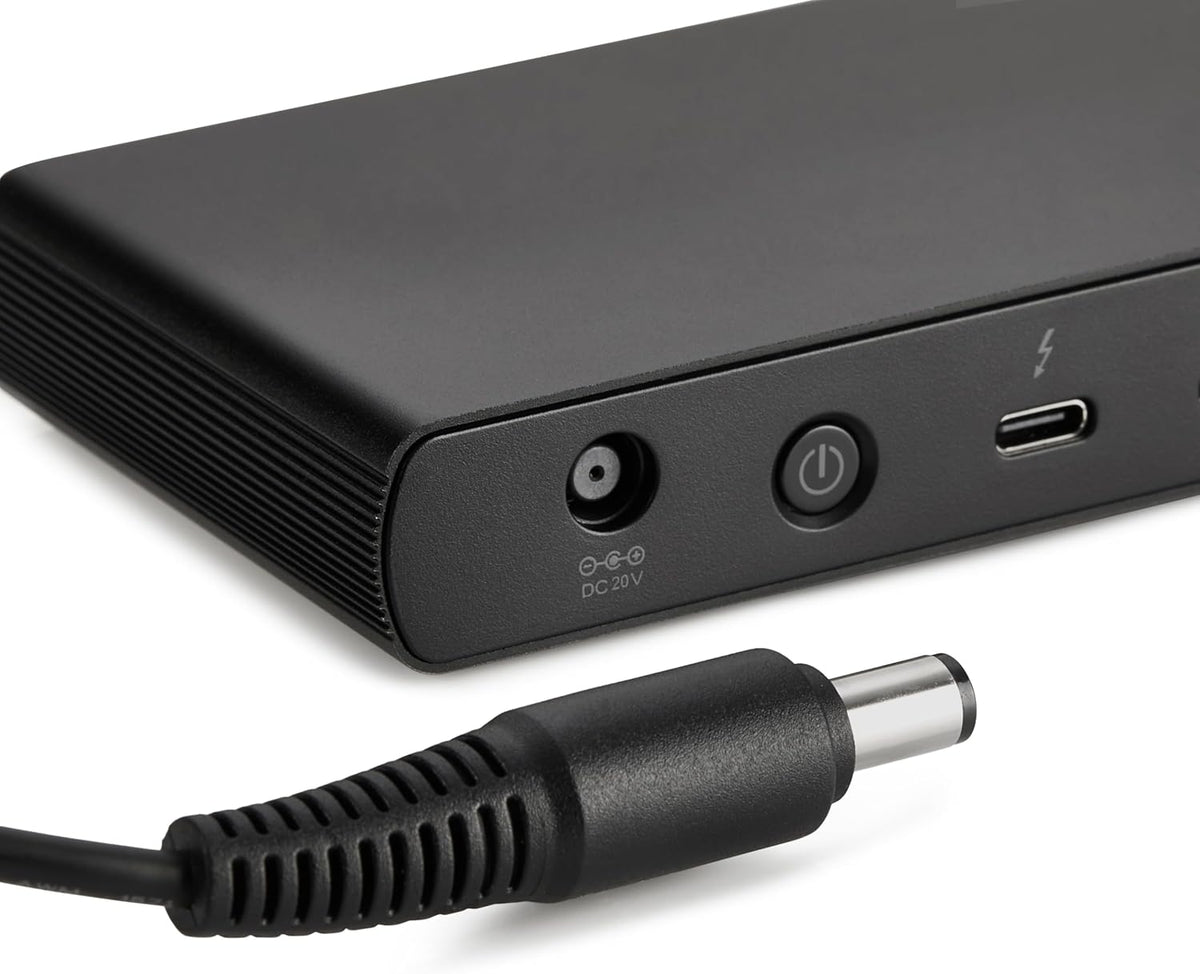 Amazon Basics Thunderbolt4/USB4 Docking Station, 3X Downstream TBT4 (Dual Display), 1xUSB A 3.1, Black, ‎4.76 x 2.84 x 0.86 inches