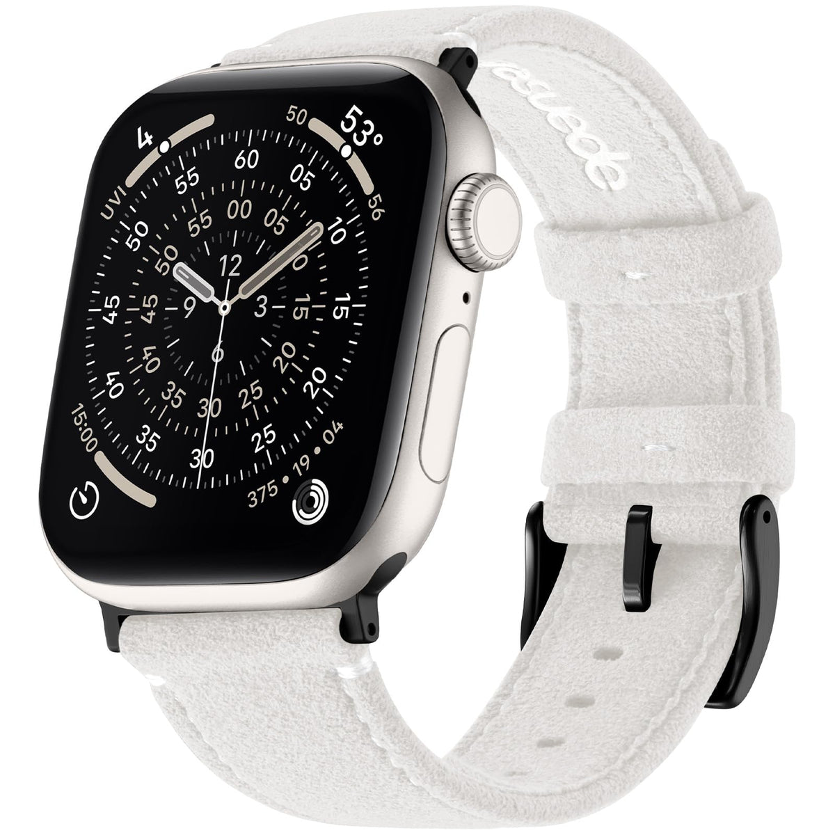 Bandletic Suede Leather Band Compatible With Apple Watch Bands For Women Men 46Mm 45Mm 44Mm 49Mm, Soft Breathable Replacement St