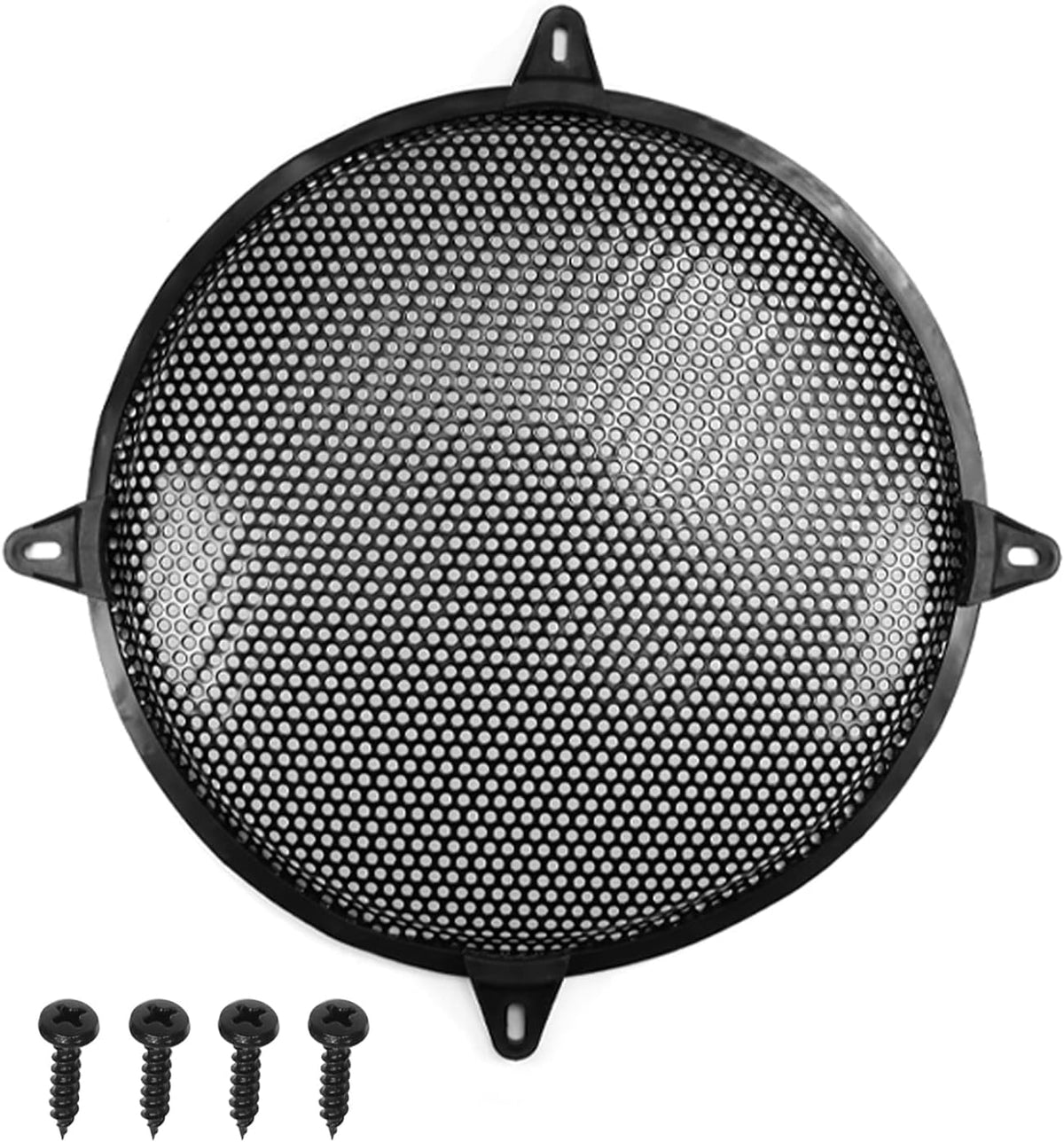 Fielect 4Pcs Black 10 inch Speaker Grill Cover - SubWoofer Grille Speaker Covers Waffle Grill Cover Guard Protector