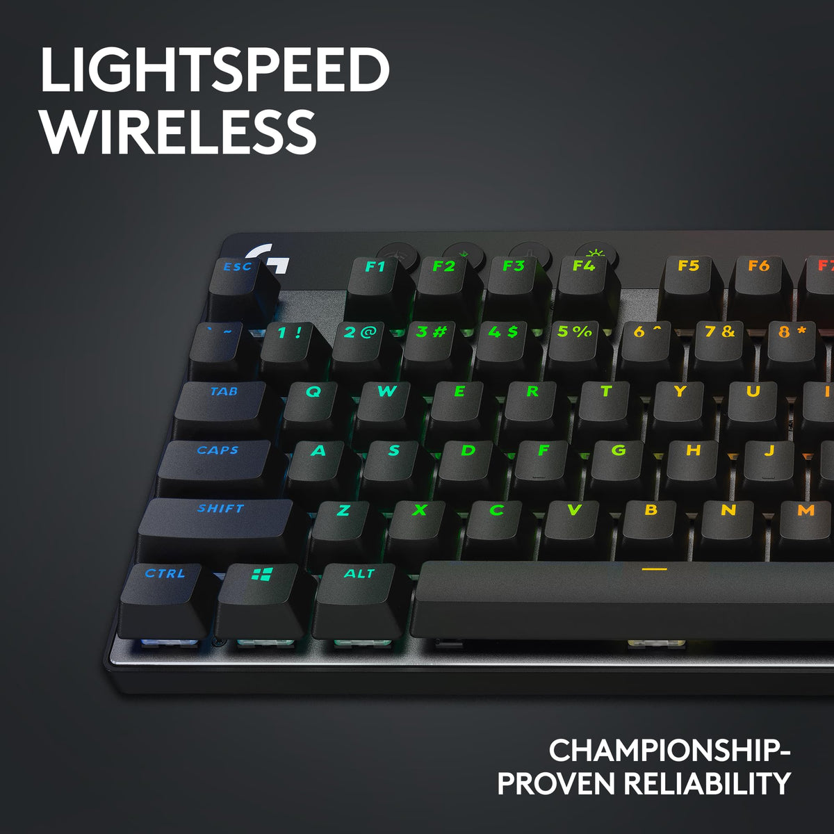 Logitech G PRO X TKL Lightspeed Wireless Gaming Keyboard, Ultra-Portable Tenkeyless Design, LIGHTSYNC RGB, PBT keycaps, Linear Switches (GX Red)